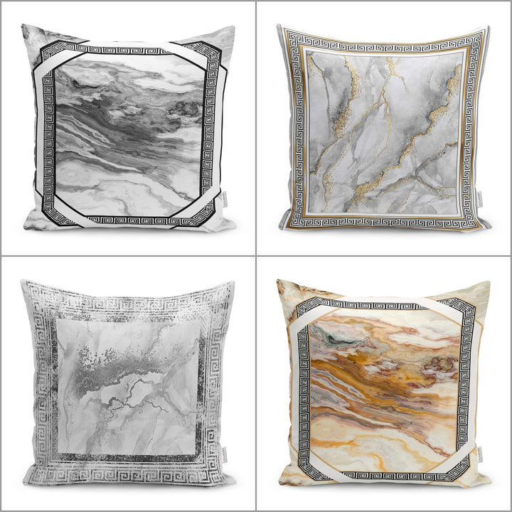 Marble Pillow Case|Abstract Home Decor|Decorative Housewarming Pillow|Farmhouse Pillowtop|Modern Throw Pillowcase|Boho Bedding Cushion Cover