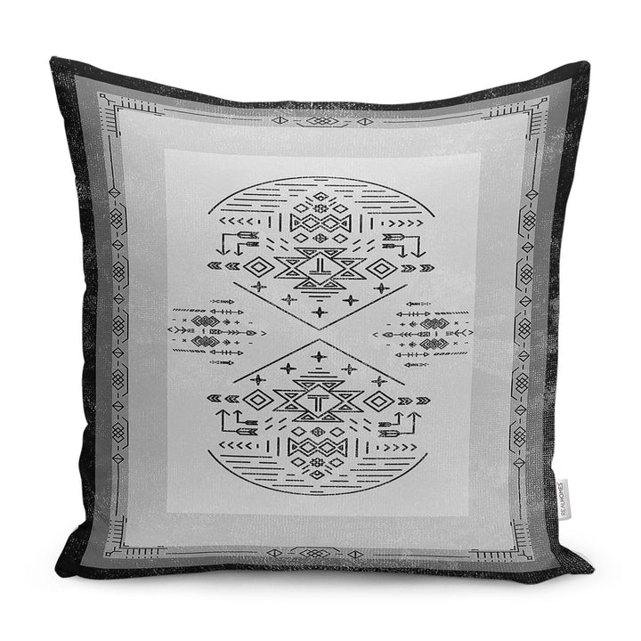 Ethnic Pillow Cover|Tribal Cushion Case|Farmhouse Pillowtop|Decorative Housewarming Pillow|Outdoor Throw Pillowcase|Boho Bedding Cushion