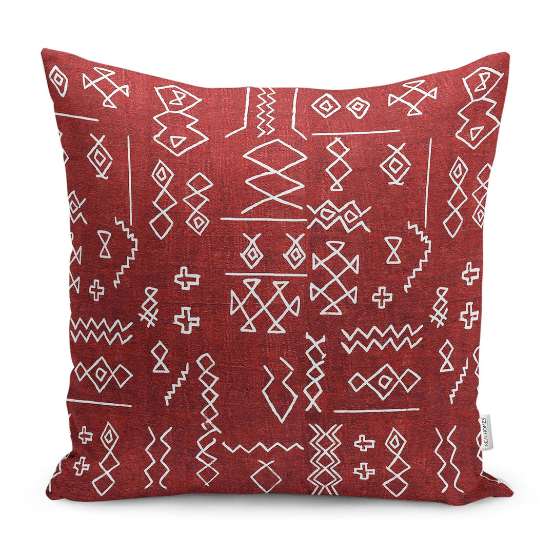 Tribal Pillow Case|Ethnic Cushion Cover|Farmhouse Pillowtop|Decorative Housewarming Pillow|Outdoor Throw Pillowcase|Boho Bedding Cushion