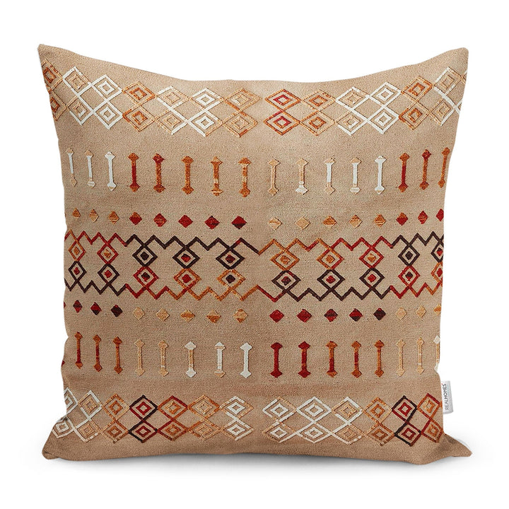 Tribal Pillow Case|Ethnic Cushion Cover|Farmhouse Pillowtop|Decorative Housewarming Pillow|Outdoor Throw Pillowcase|Boho Bedding Cushion