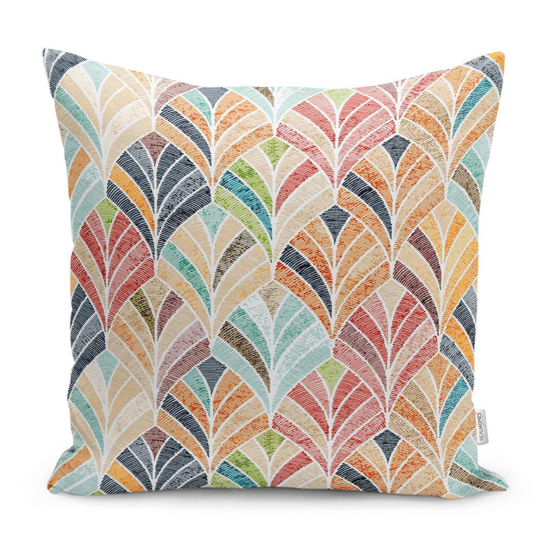 Abstract Pillow Case|Colorful Cushion|Farmhouse Pillowtop|Decorative Housewarming Pillow|Outdoor Throw Pillowcase|Boho Bedding Cushion Cover