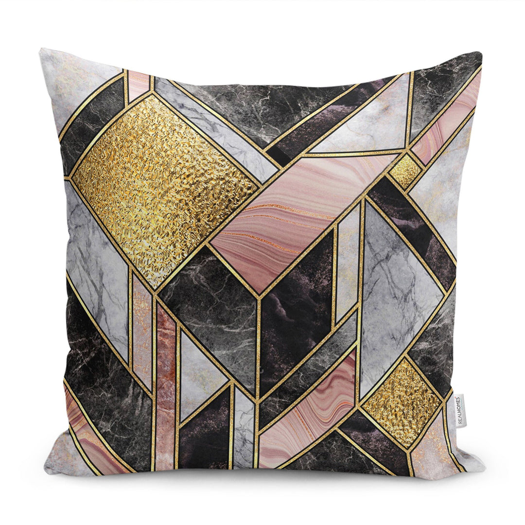 Marble Pillow Cover|Abstract Cushion|Housewarming Pillow|Farmhouse Geometric Pillowtop|Outdoor Throw Pillowcase|Boho Bedding Cushion Case