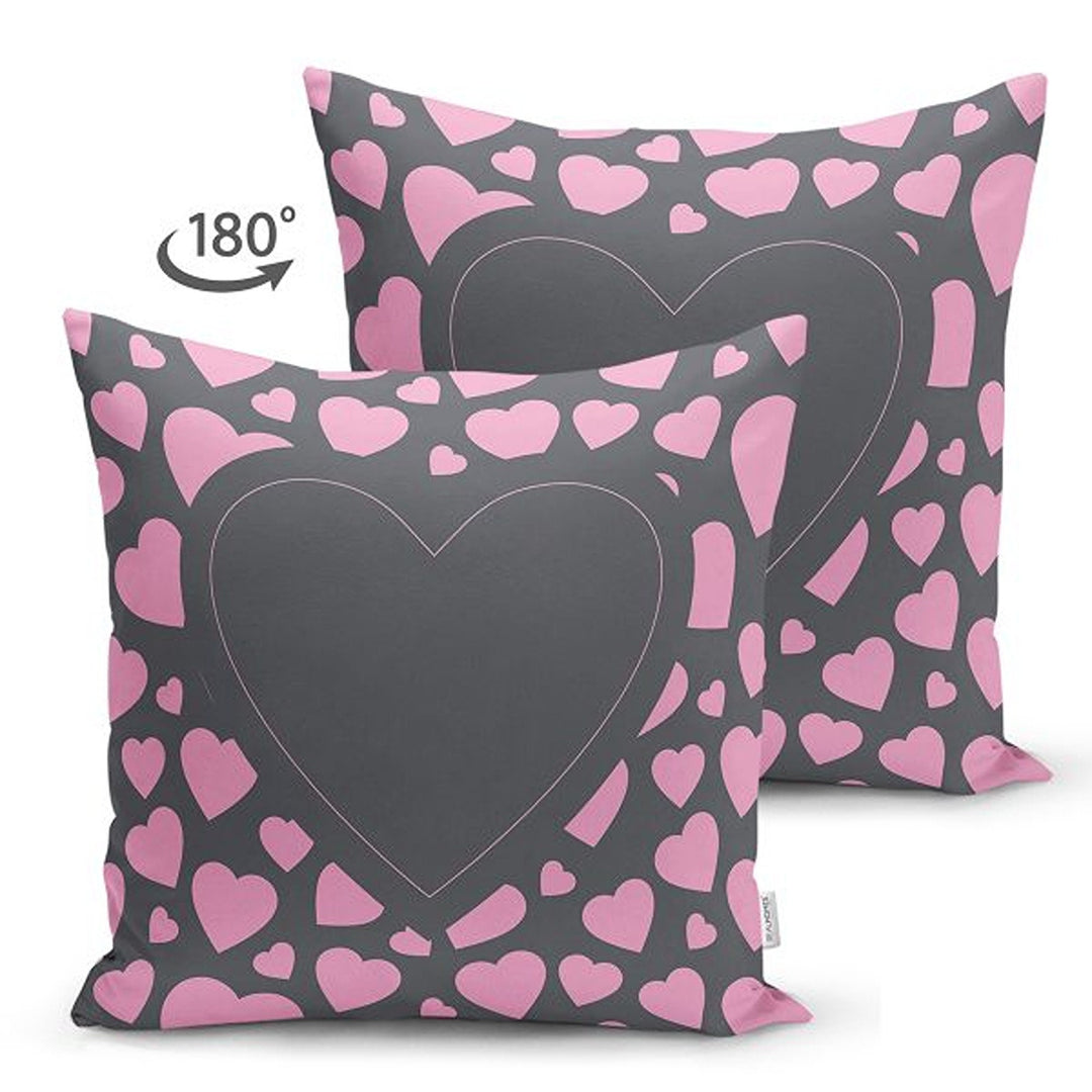 Heart Pillow Cover|Romantic Pillowcase|Heart Cushion Case|Valentine's Day Gift|Love Cushion Cover|Best Gift for Her|Valentine Pillowtop