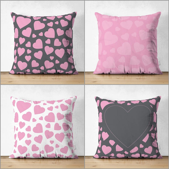 Heart Pillow Cover|Romantic Pillowcase|Heart Cushion Case|Valentine's Day Gift|Love Cushion Cover|Best Gift for Her|Valentine Pillowtop