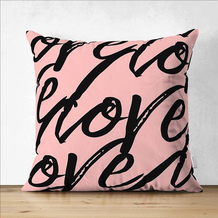 Love Pillow Cover|Romantic Pillowcase|Heart Cushion Case|Happy Valentine's Day Gift|Love Cushion Cover|Thinking of You|Valentine Pillowtop