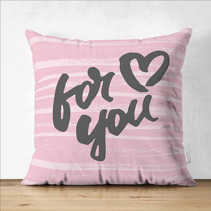 Love Pillow Cover|For You Pillowcase|One and Only Cushion Case|XO Print Pillowtop|Valentine's Day Gift|Love Cushion Case|Gift for Sweetheart