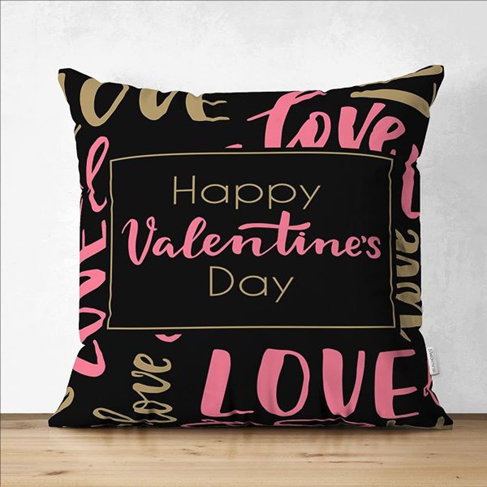 Love Pillow Cover|Happy Valentine's Day|Miss You Cushion Cover|Romantic Pillowcase|Heart Cushion Case|Valentine Pillowtop|Love Home Decor