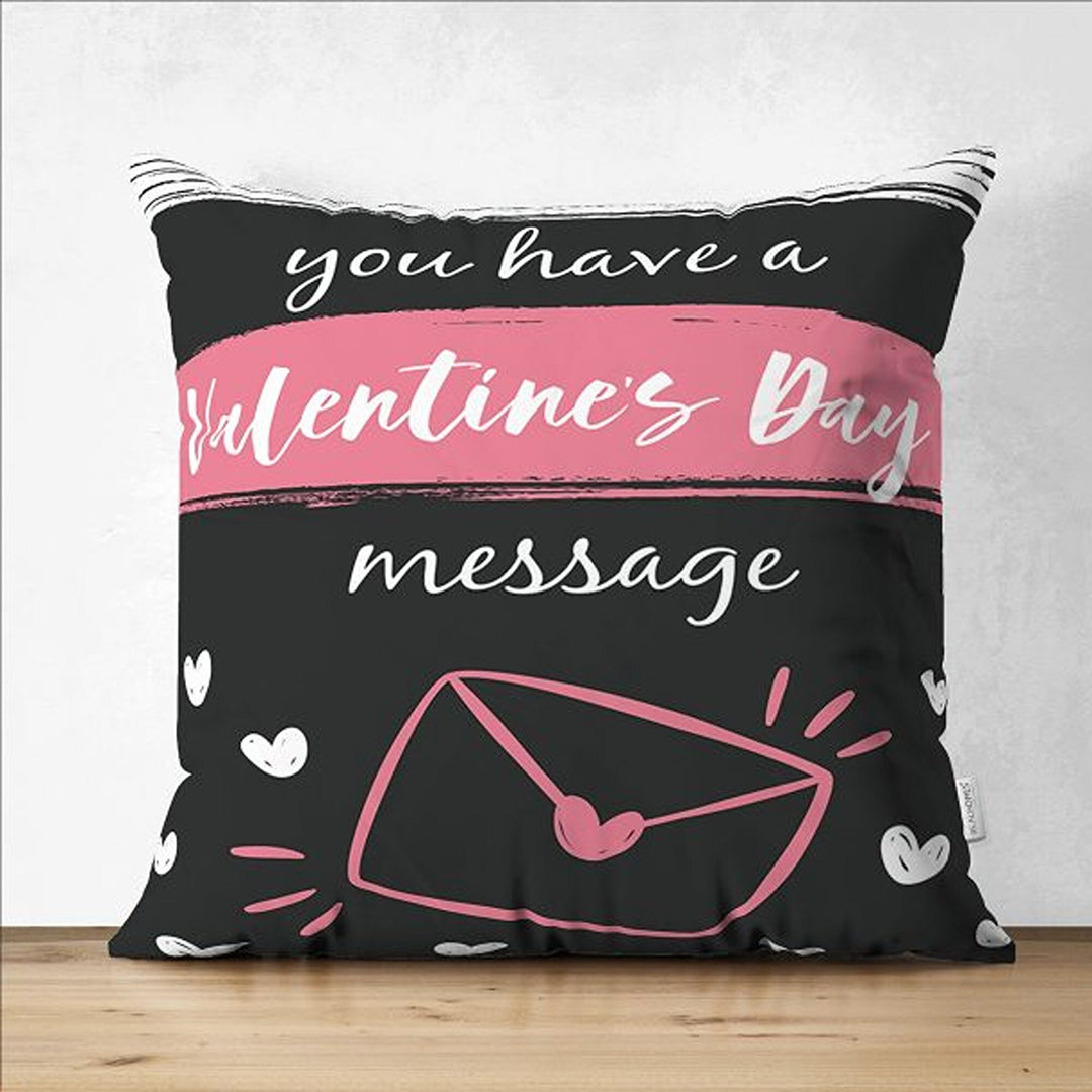 Love Pillow Cover|Happy Valentine's Day|Miss You Cushion Cover|Romantic Pillowcase|Heart Cushion Case|Valentine Pillowtop|Love Home Decor