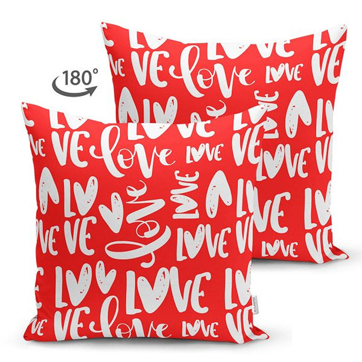 Love Throw Pillow Cover|Happy Valentine's Day Cushion|I Love You To The Moon and Back Cushion Case|Be Happy Pillowcase|Valentine Pillowtop