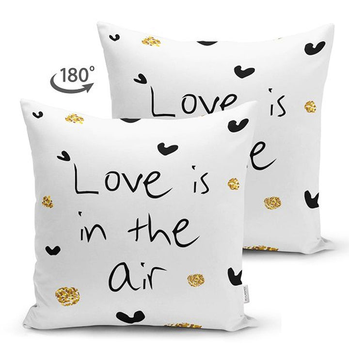 Love Pillow Cover|Gold Heart Cushion|Love is in the Air|Valentine's Day Gift|Baby Be Mine Cushion Cover|Cupcake Print Valentine Pillowtop