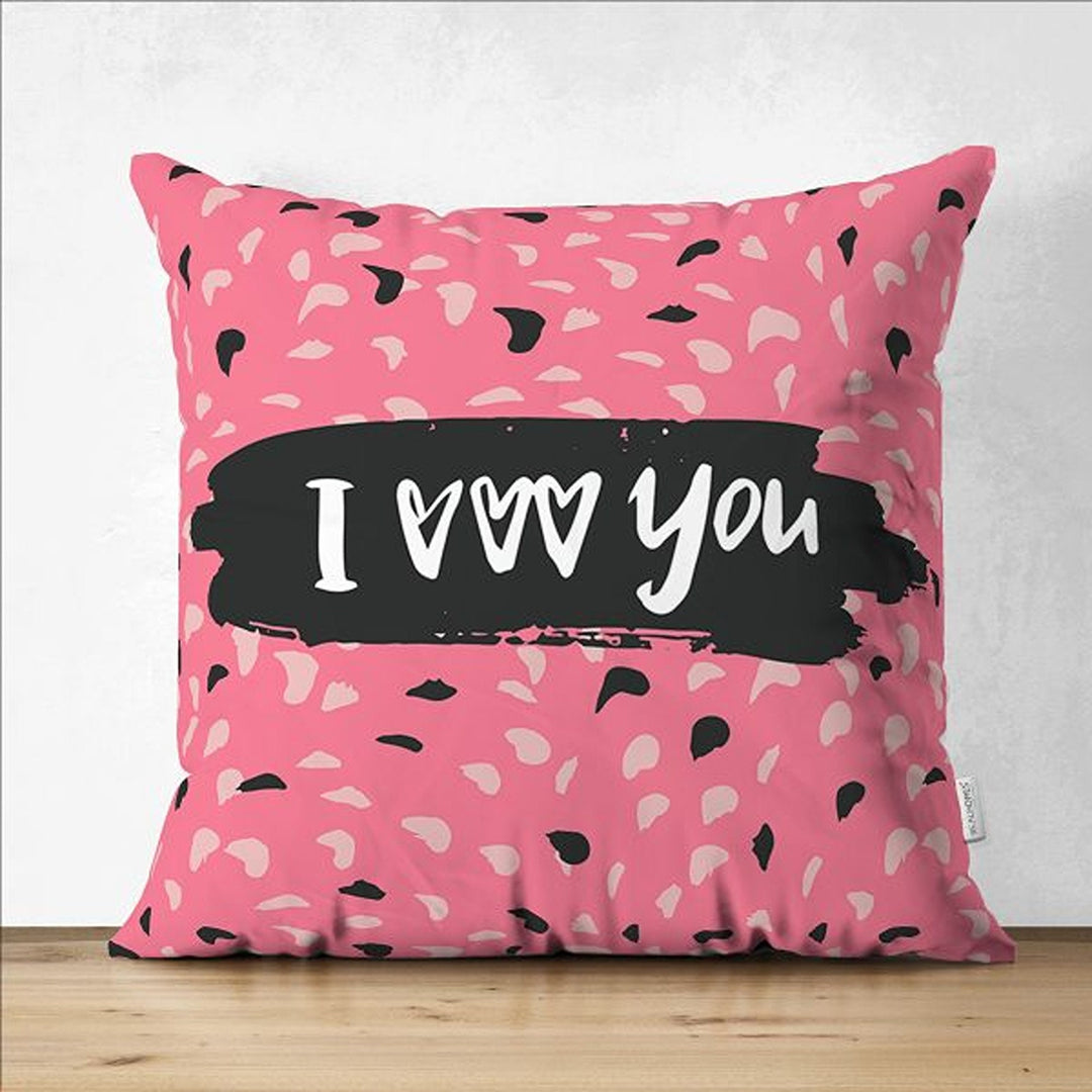 Love Pillow Cover|Romantic Pillowcase|Happy Valentine's Day Pillow|I Love You Cushion Cover|Love What You Do|Be My Valentine Cushion Case