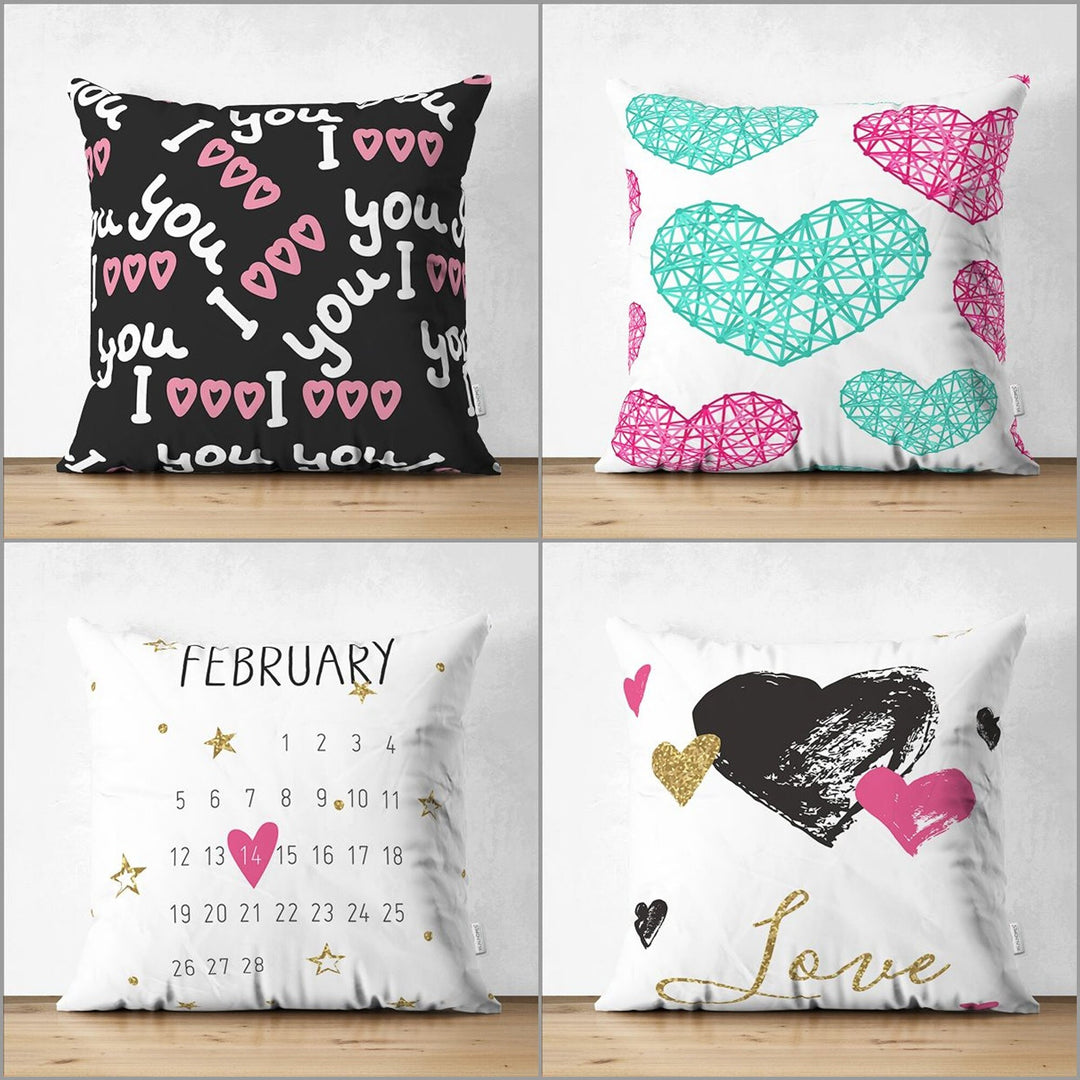 Love Pillow Cover|I Love You Pillow|February 14 Cushion Case|Valentine Day Decor|Gift Cushion Cover|Best Gift for Her|Valentine Pillowtop