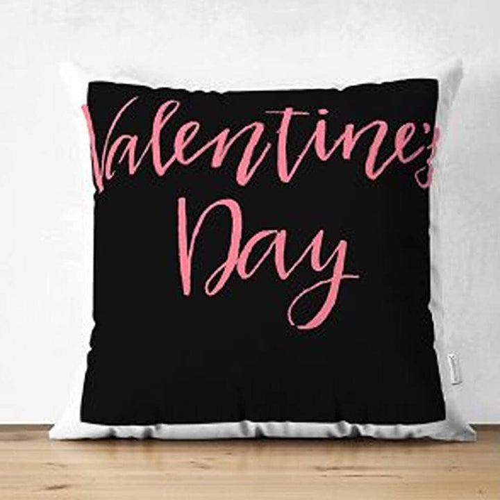 Set of 4 Valentine's Day Pillow Covers|Fall in Love Pillowcase|Pink Heart Cushion Case|Mon Amour Romantic Pillowtop|Love Throw Pillow Case