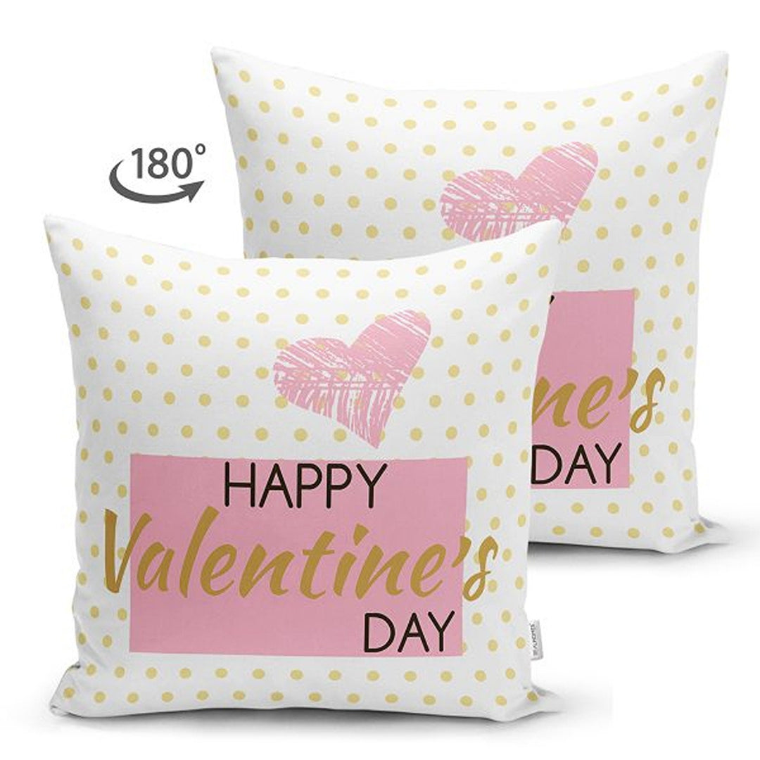 Love Pillow Cover|Happy Valentine's Day Pillowcase|Love Print Cushion Case|Valentine's Day Gift|Best Gift for Her|Valentine Pillow Top