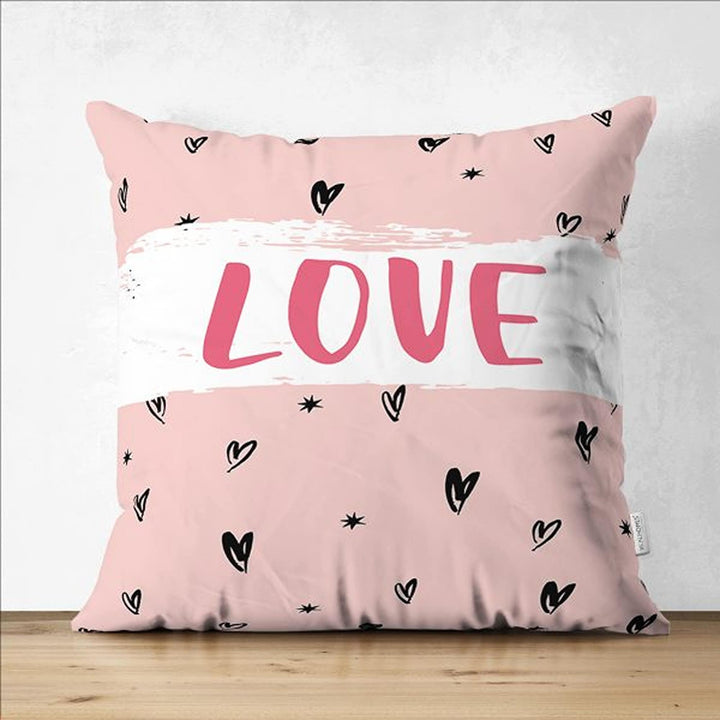 Love Pillow Cover|Happy Valentine's Day Gift|XO Print Pillowcase|Romantic Cushion|Love Cushion Cover|Best Gift for Her|Valentine Pillowtop