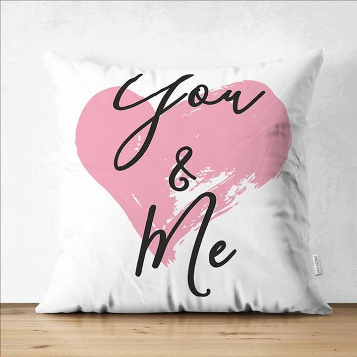 Love Pillow Cover|You and Me Pillow|Heart Cushion Case|Valentine's Day Gift|Love You Cushion Cover|Best Gift for Her|Romantic Pillowtop