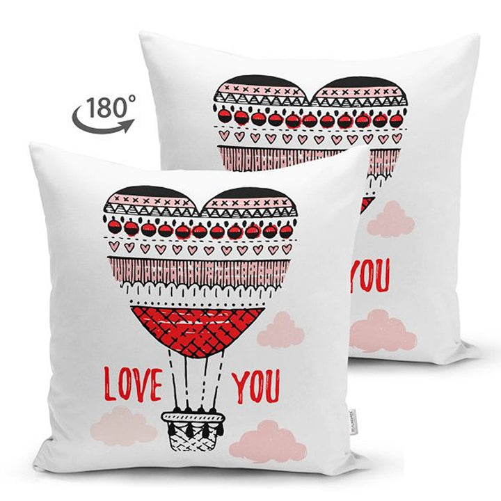 Love Pillow Cover|You and Me Pillow|Heart Cushion Case|Valentine's Day Gift|Love You Cushion Cover|Best Gift for Her|Romantic Pillowtop