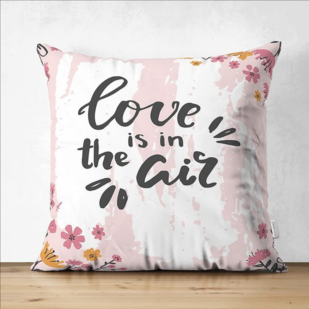 Love Pillow Cover|Love is in the Air|Happy Valentine's Day Decor|Love Cushion Cover|Heart Cushion Case|Valentine Pillowtop|Pastel Color Case