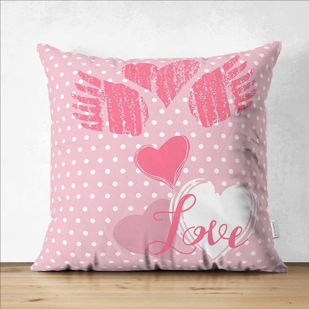 Love Pillow Cover|Always and Forever Pillow|Striped Cushion Case|Valentine's Day Gift|Abstract Love Decor|Valentine Pillowtop|Romantic Decor