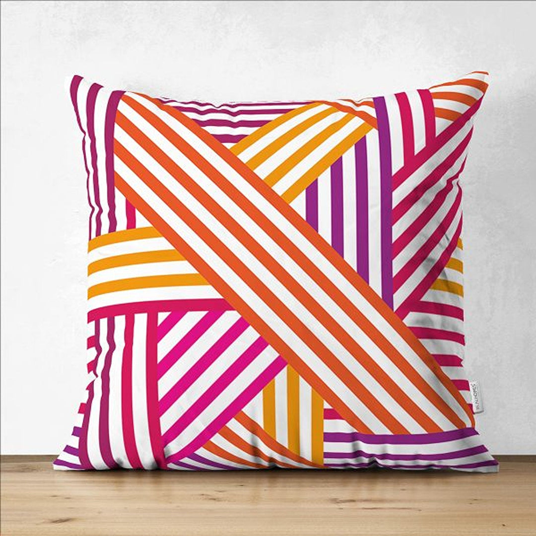 Love Pillow Cover|Always and Forever Pillow|Striped Cushion Case|Valentine's Day Gift|Abstract Love Decor|Valentine Pillowtop|Romantic Decor