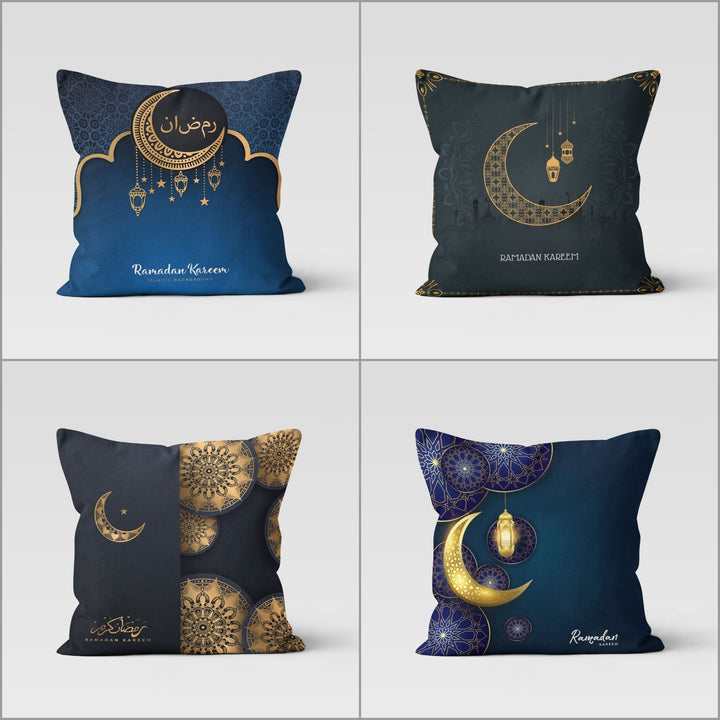 Ramadan Pillow Case|Islamic Cushion Case|Ramadan Kareem Decor|Eid Mubarak Cushion|Authentic Pillowtop|Gift for Muslims|Crescent Pillowcase