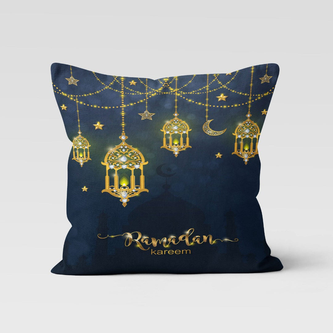 Ramadan Pillow Case|Ramadan Kareem Decor|Eid Mubarak Cushion|Islamic Cushion Case|Authentic Pillowtop|Gift for Muslims|Mystic Pillowcase