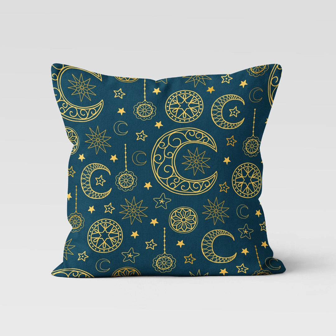 Eid Mubarak Pillow Cover|Islamic Cushion Case|Ramadan Pillow Case|Mystic Pillowcase|Eid Mubarak Decor|Authentic Pillowtop|Gift for Muslims