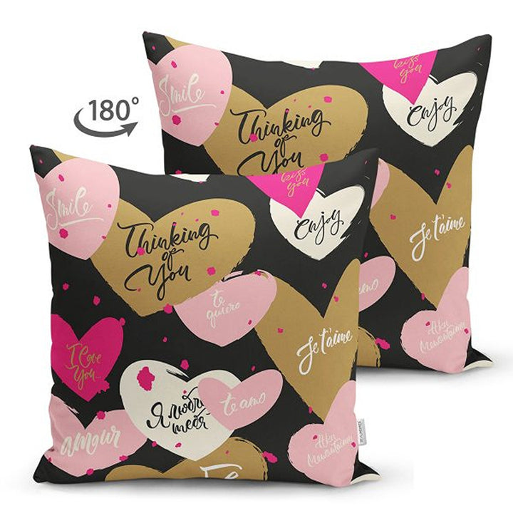 Love Pillow Cover|Romantic Pillowcase|Heart Cushion Case|Valentine's Day Gift|Love Cushion Cover|Best Gift for Her|Valentine Pillowtop