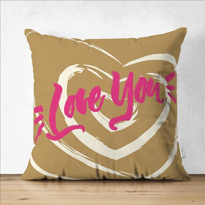 Love Pillow Cover|Romantic Pillowcase|Heart Cushion Case|Valentine's Day Gift|Love Cushion Cover|Best Gift for Her|Valentine Pillowtop