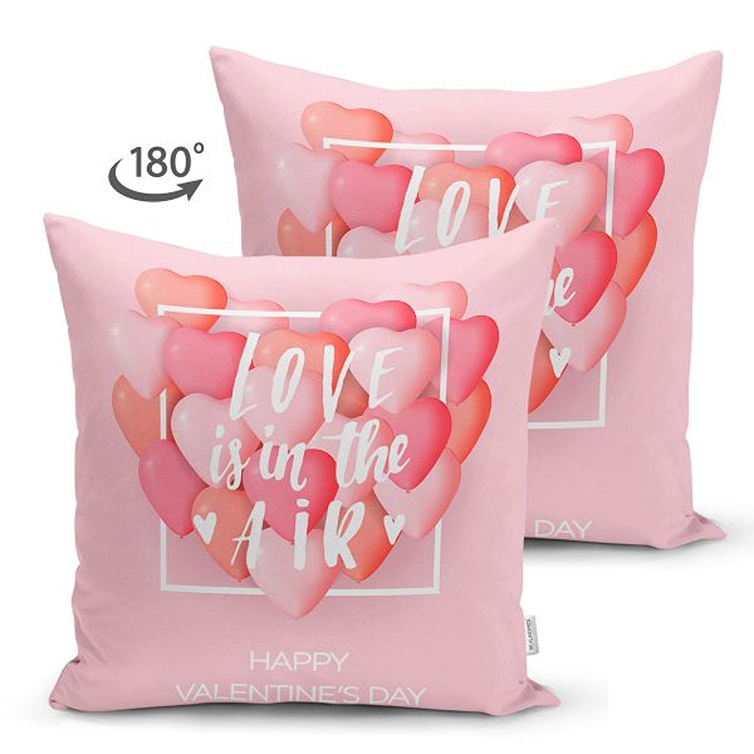 Love Pillow Cover|Pink Heart Cushion|Romantic Pillowcase|Valentine's Day Gift|Be My Cushion Cover|Best Gift for Her|Valentine Pillowtop