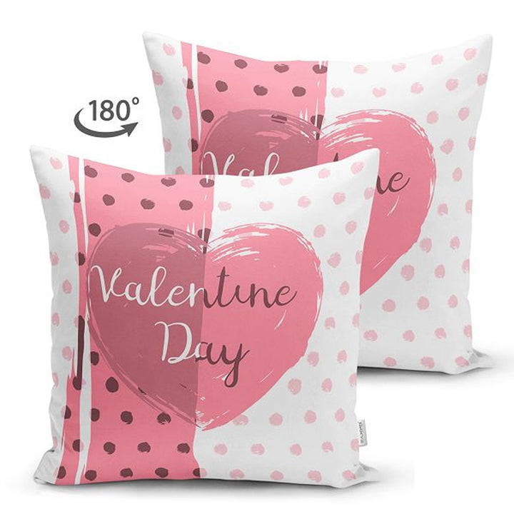 Love Pillow Cover|Pink Heart Cushion|Romantic Pillowcase|Valentine's Day Gift|Be My Cushion Cover|Best Gift for Her|Valentine Pillowtop