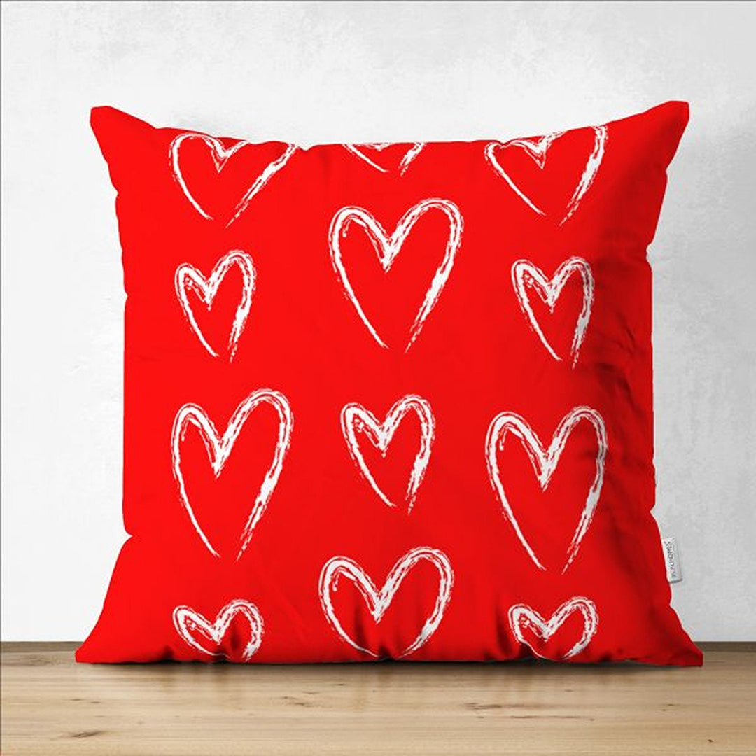 Heart Cushion Case|Love Pillow Cover|Romantic Pillowcase|Valentine's Day Gift|Love Arrow Cushion|Best Gift for Her|Valentine Pillowtop