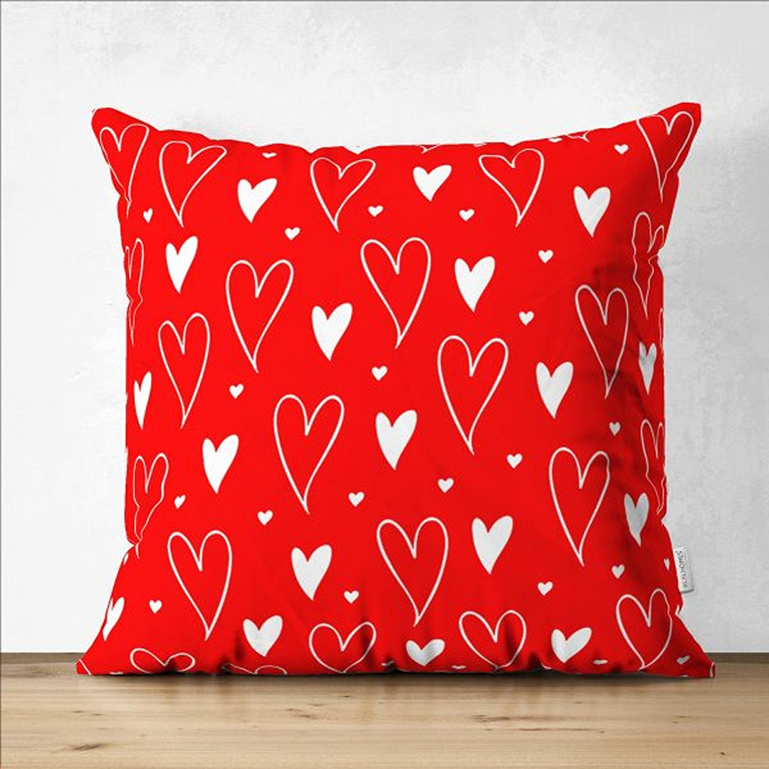 Heart Cushion Case|Love Pillow Cover|Romantic Pillowcase|Valentine's Day Gift|Love Arrow Cushion|Best Gift for Her|Valentine Pillowtop