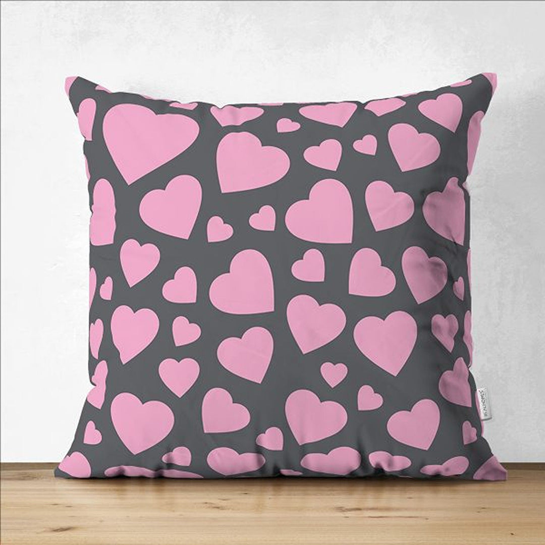 Heart Pillow Cover|Romantic Pillowcase|Heart Cushion Case|Valentine's Day Gift|Love Cushion Cover|Best Gift for Her|Valentine Pillowtop