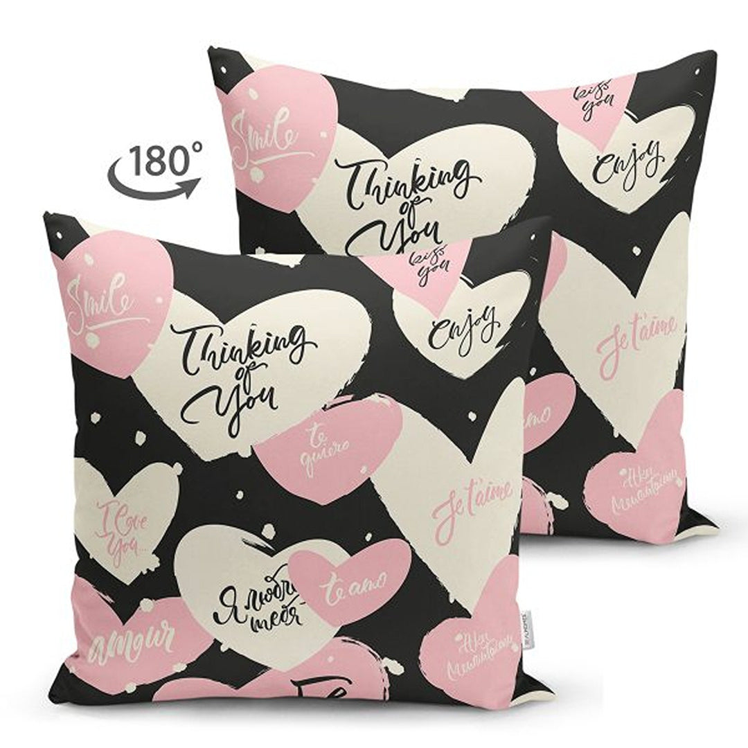 Love Pillow Cover|Romantic Pillowcase|Heart Cushion Case|Happy Valentine's Day Gift|Love Cushion Cover|Thinking of You|Valentine Pillowtop