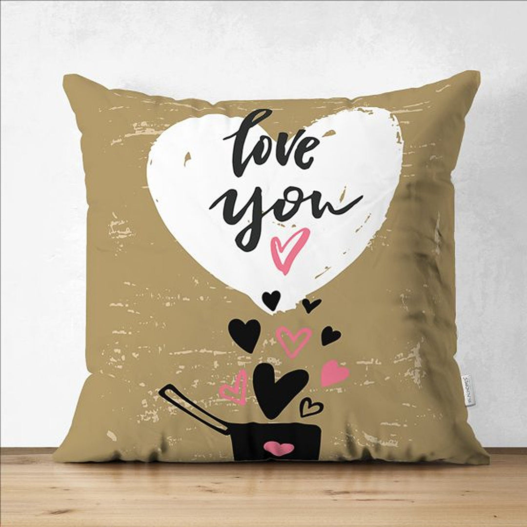 Love Throw Pillow Cover|I Love You To The Moon and Back Cushion Case|Only You Pillowcase|Valentine's Day Cushion Cover|Valentine Pillowtop