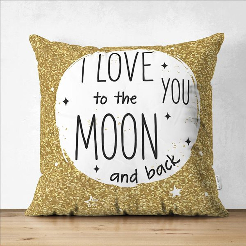 Love Throw Pillow Cover|I Love You To The Moon and Back Cushion Case|Only You Pillowcase|Valentine's Day Cushion Cover|Valentine Pillowtop