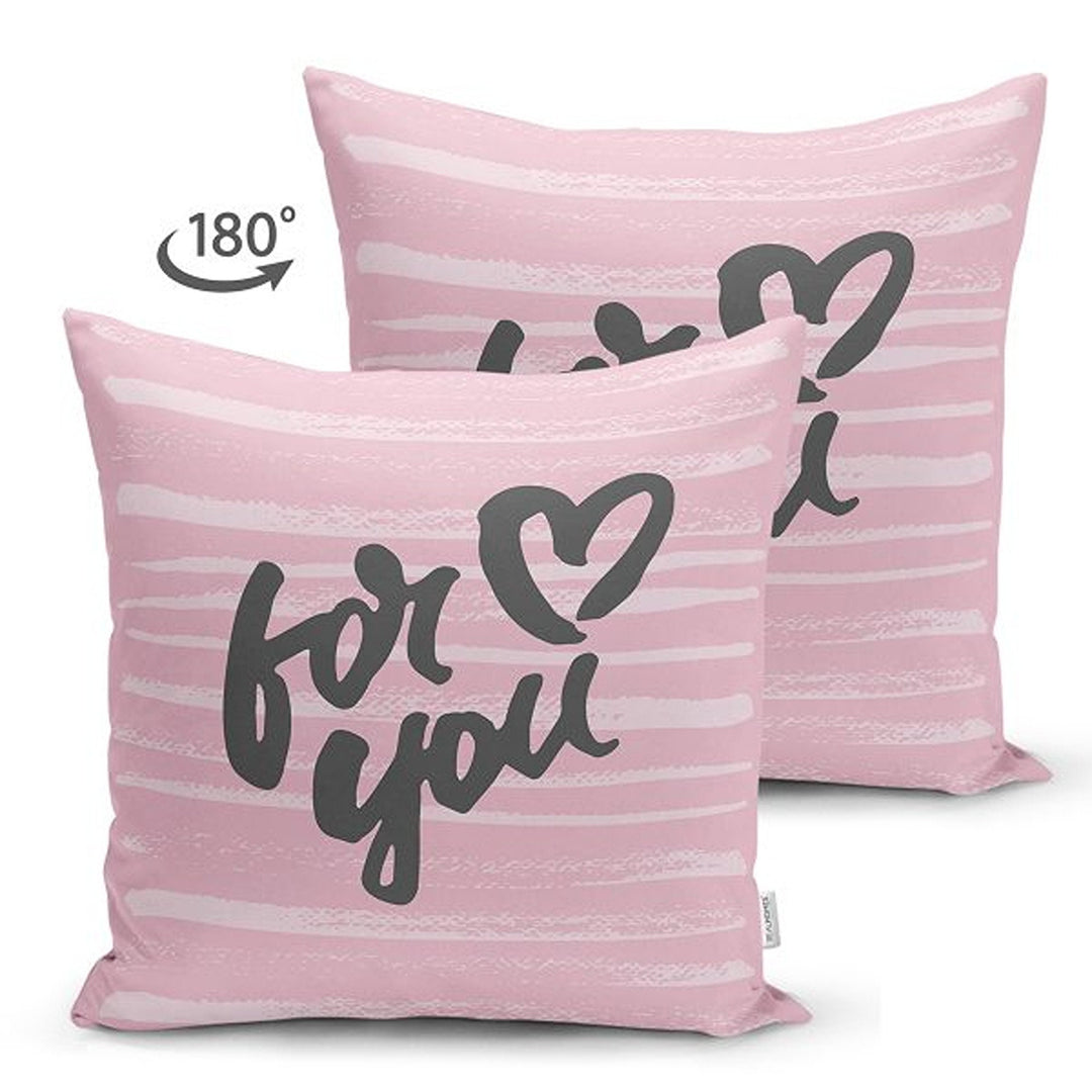 Love Pillow Cover|For You Pillowcase|One and Only Cushion Case|XO Print Pillowtop|Valentine's Day Gift|Love Cushion Case|Gift for Sweetheart