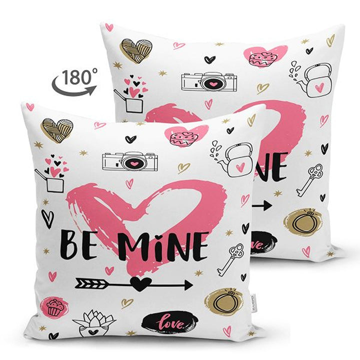 Love Pillow Cover|Be Mine Pillowcase|Heart Cushion Case|Valentine's Day Gift|Love Arrow Cushion Cover|Best Gift for Her|Valentine Pillowtop