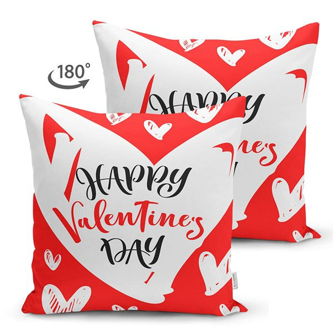 Love Throw Pillow Cover|Happy Valentine's Day Cushion|I Love You To The Moon and Back Cushion Case|Be Happy Pillowcase|Valentine Pillowtop