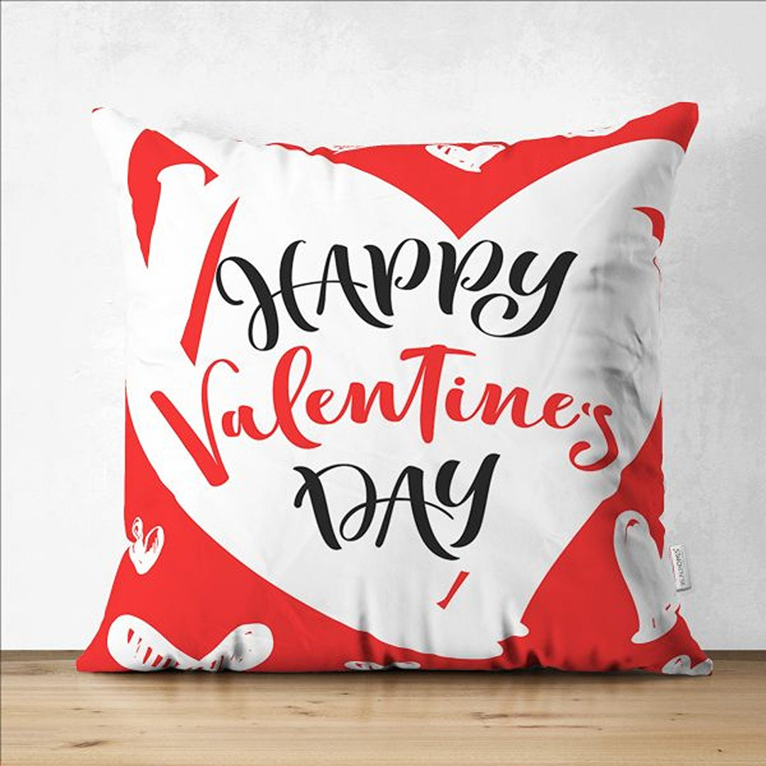 Love Throw Pillow Cover|Happy Valentine's Day Cushion|I Love You To The Moon and Back Cushion Case|Be Happy Pillowcase|Valentine Pillowtop