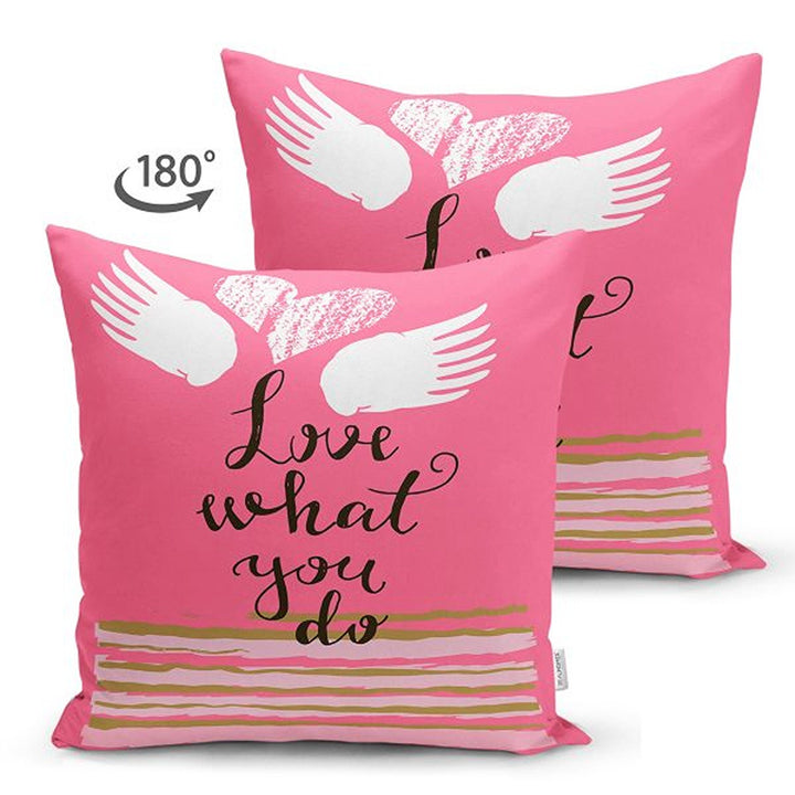 Love Pillow Cover|Romantic Pillowcase|Happy Valentine's Day Pillow|I Love You Cushion Cover|Love What You Do|Be My Valentine Cushion Case