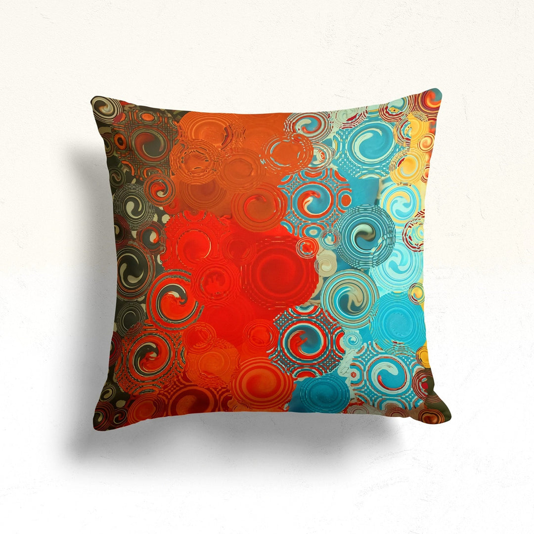 Abstract Pillow Case|Housewarming Colorful Outdoor Pillowtop|Abstract Cushion|Boho Bedding Decor|Decorative Pillowtop|Throw Pillow Top