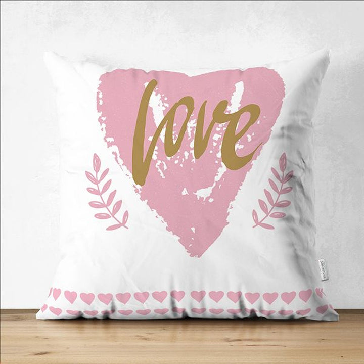 Love Pillow Cover|Happy Valentine's Day Pillowcase|Love Print Cushion Case|Valentine's Day Gift|Best Gift for Her|Valentine Pillow Top