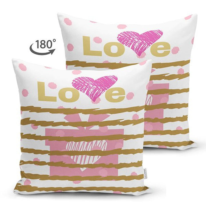 Love Pillow Cover|Happy Valentine's Day Pillowcase|Love Print Cushion Case|Valentine's Day Gift|Best Gift for Her|Valentine Pillow Top