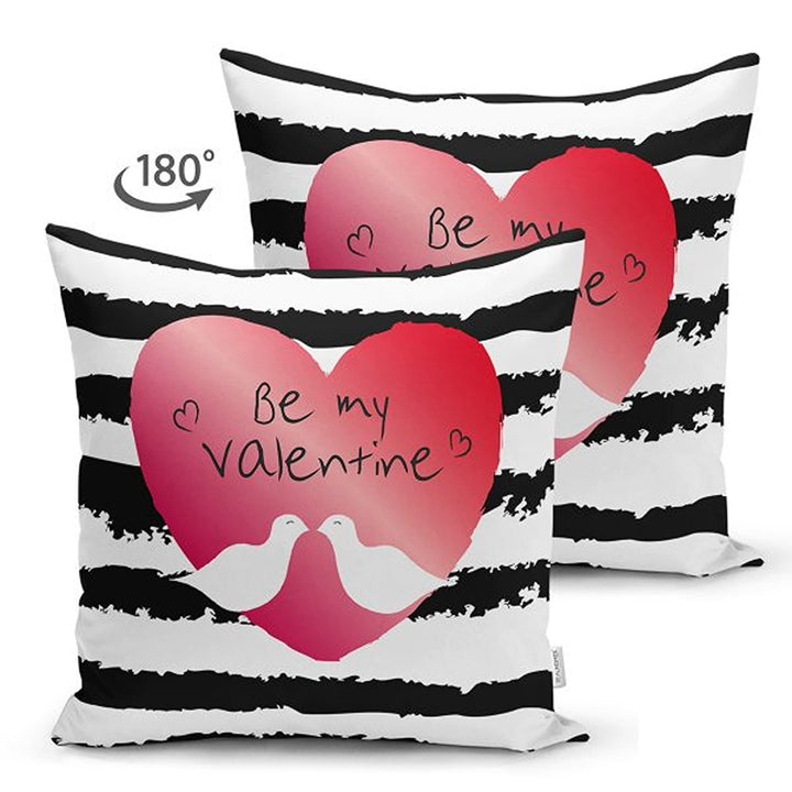 Love Pillow Cover|My Love Pillowcase|Heart Pillow Case|Be My Valentine's|Striped Cushion Case|Best Gift for Her|Valentine Pillow Top