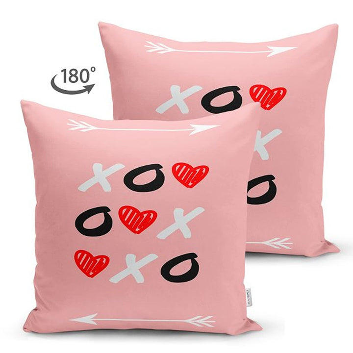 Love Pillow Cover|Happy Valentine's Day Gift|XO Print Pillowcase|Romantic Cushion|Love Cushion Cover|Best Gift for Her|Valentine Pillowtop