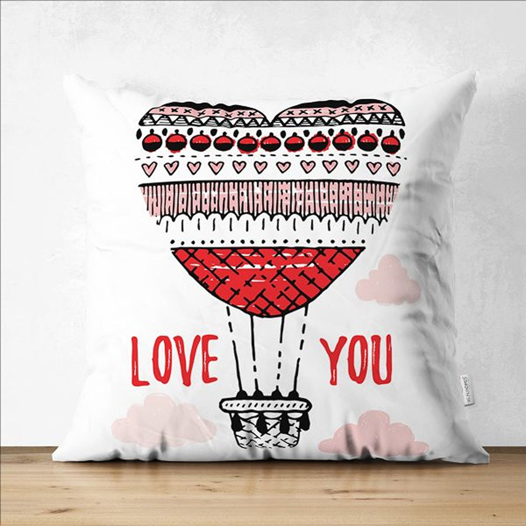 Love Pillow Cover|You and Me Pillow|Heart Cushion Case|Valentine's Day Gift|Love You Cushion Cover|Best Gift for Her|Romantic Pillowtop