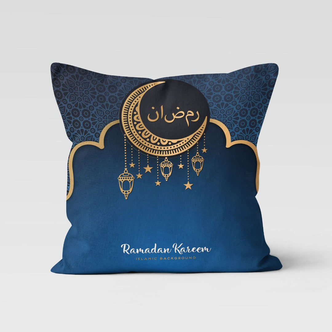 Ramadan Pillow Case|Islamic Cushion Case|Ramadan Kareem Decor|Eid Mubarak Cushion|Authentic Pillowtop|Gift for Muslims|Crescent Pillowcase