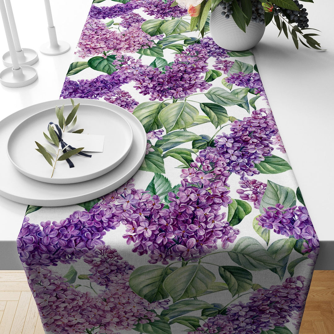 Floral Table Runner|Summer Trend Tablecloth|Fruit Home Decor|Housewarming Rectangle Runner|Farmhouse Style Decorative Floral Tabletop